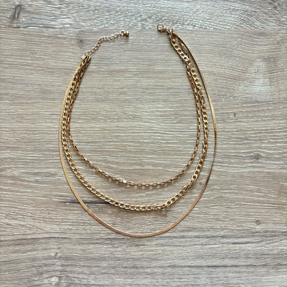 Gold Layered Chain Necklace